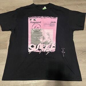 Travis scott cactus jack for fragment pink sunrise t-shirt